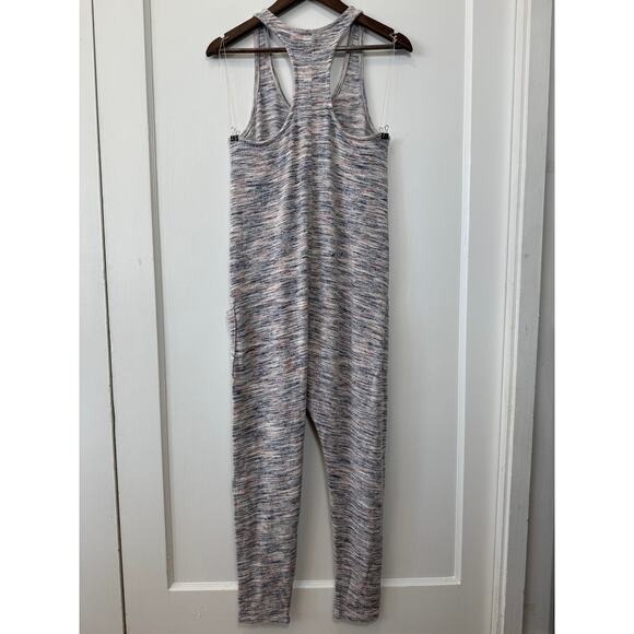 Aerie Women's Space Dye Racerback Jumpsuit Onesie Cover Up Pink Blue Sz XS - Picture 3 of 14